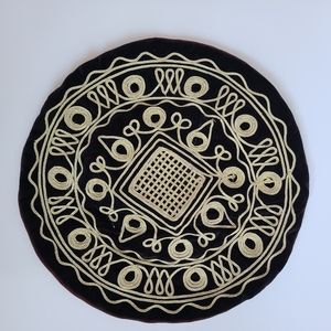 Boho Black and Gold zip up  pillow cover couch chair bedding